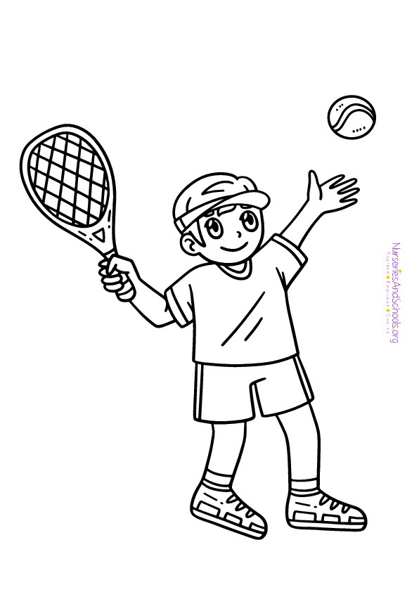 Wimbledon colouring worksheets