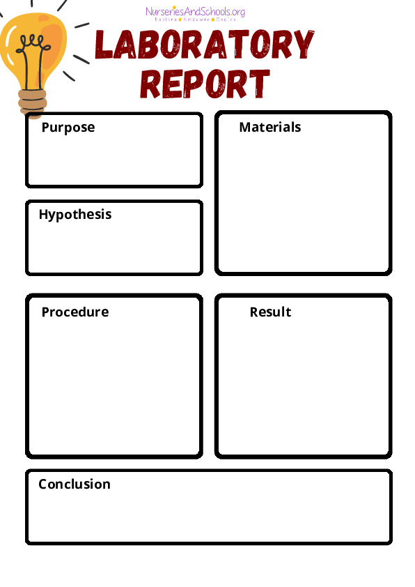 Science Laboratory Report Template