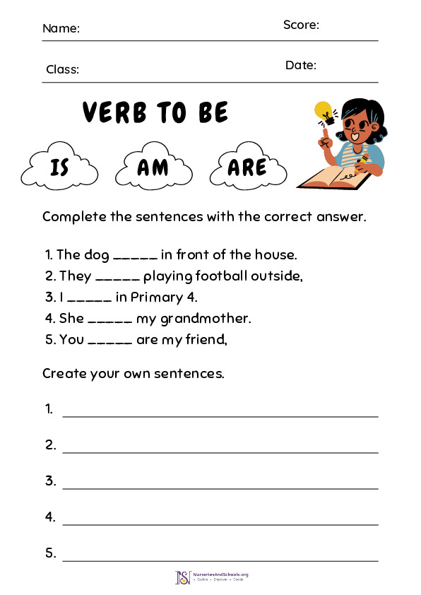 Verb to be- grammar worksheet