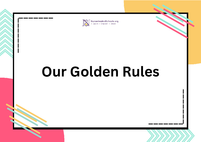 Nursery Golden Rules Posters