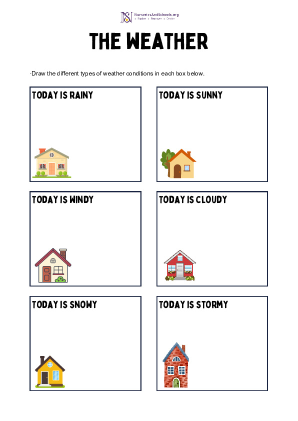 Weather Conditions Worksheet