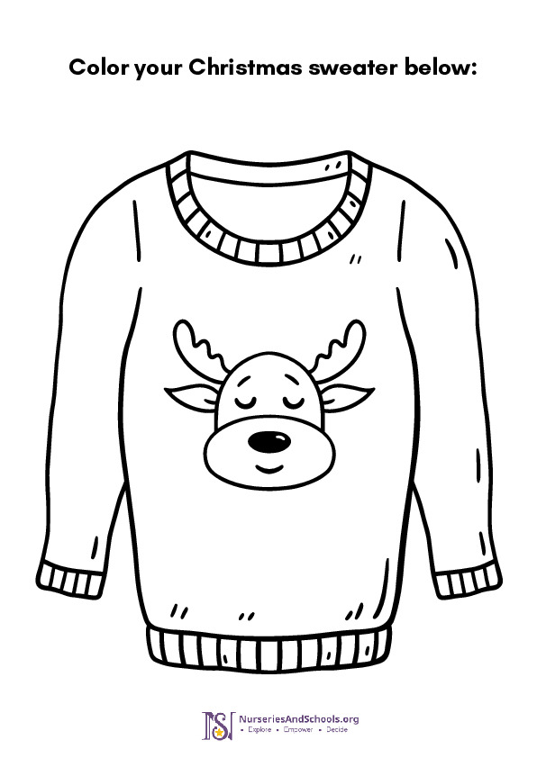 Color your Christmas Sweater