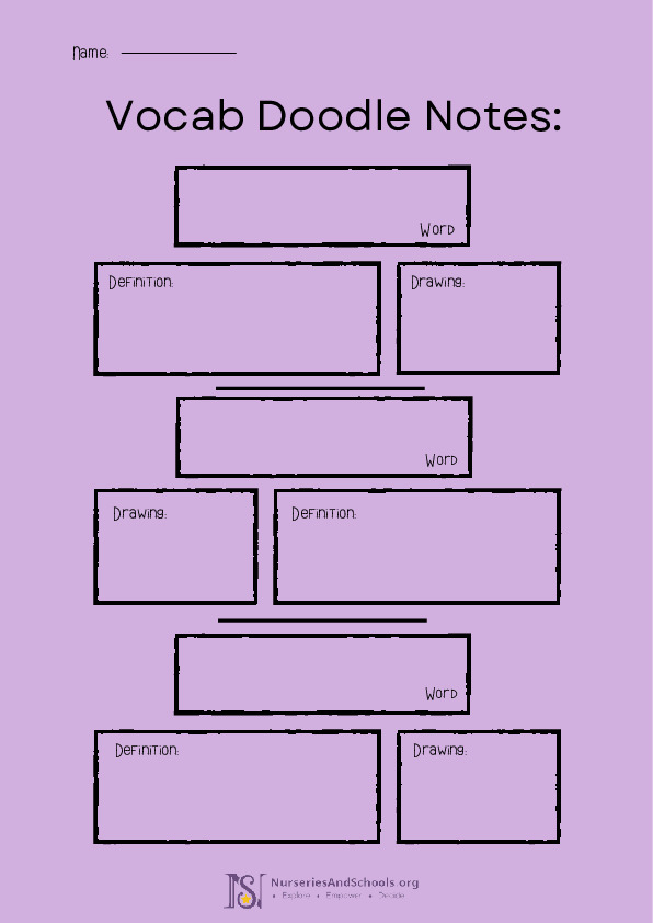 Vocabulary Activity Worksheet