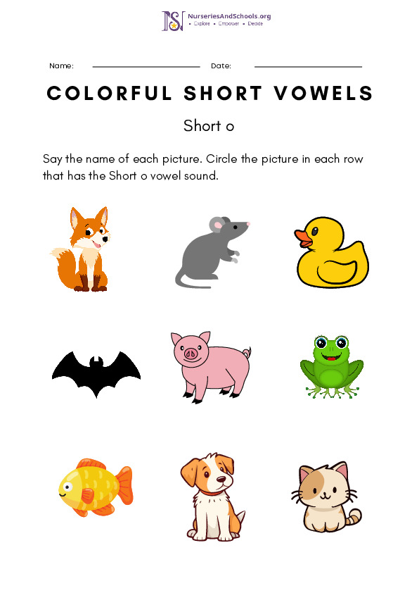 Short Vowel with sound O