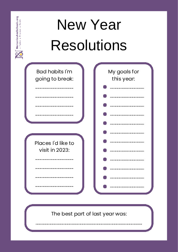 New Year Resolutions