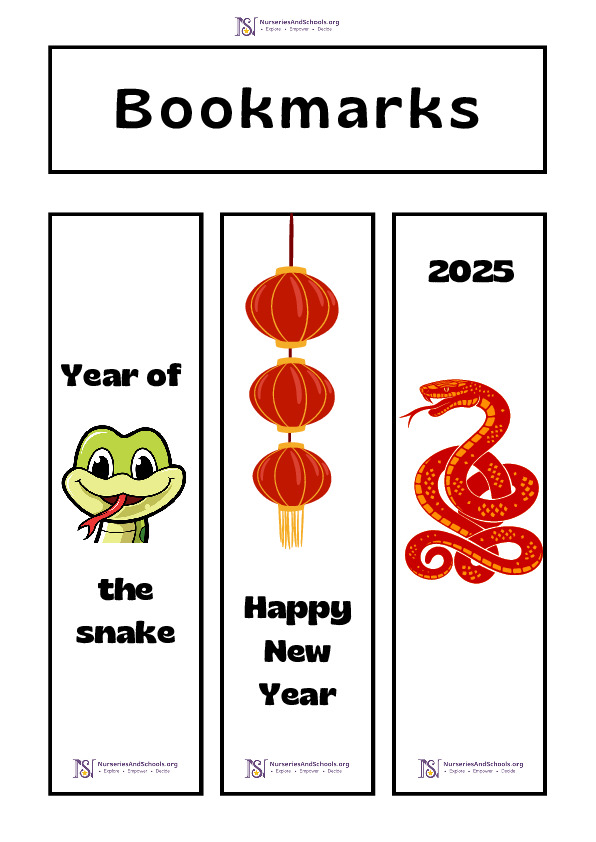 Chinese New Year Bookmarks