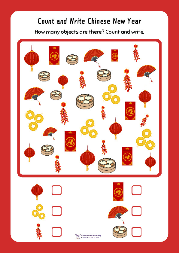 Chinese New Year- Count and Write