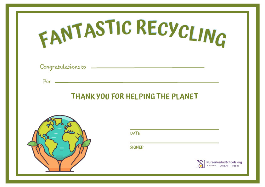 Recycling Certificate