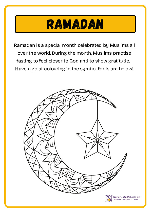 Ramadan coloring sheet