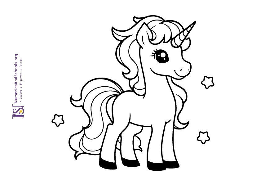 Unicorn Coloring Pages