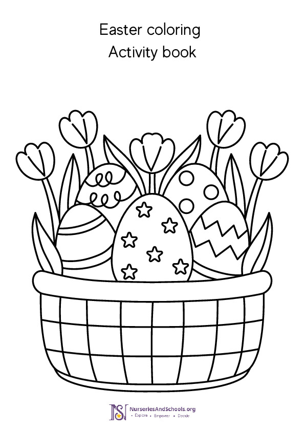 Easter coloring activity book