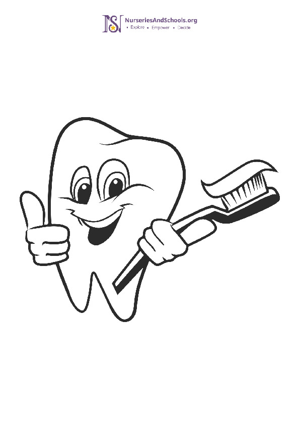 Oral Health Coloring Pages