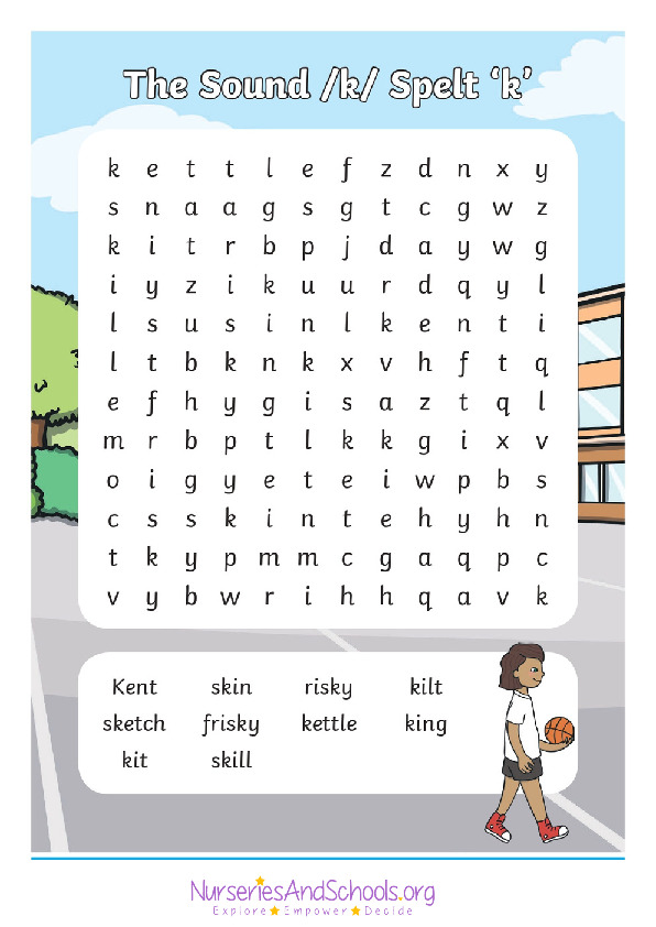 Sound "K" word search