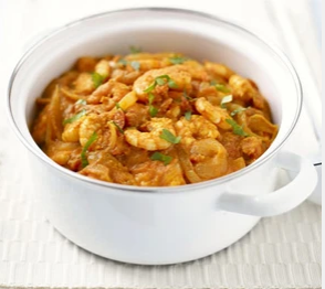 Easy Thai prawn curry